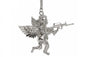 Fashion Silver Plated Angle Baby With Gun Stuff Pendant Necklace