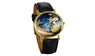 Luxury Ocean And Land PU Leather Quartz Wrist Watch