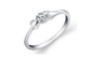 Sliver Color Round Cut White Crystal Cubic Zirconia Ring (6)