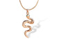 Gold Color Snake Pendant Necklace