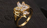 Gold Plated Zircon Crystal Ring (9)