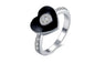 Silver Plated Heart Shape Zirconia Crystal Ring (7)