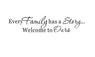 Family Has A Story Quote Vinyl Wall Decal