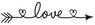 Home Decor Love Arrow Wall Decals Vinyl Removable Bedroom Wall Stickers For Couple