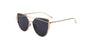 Fashion Cat Eye Classic Designer Coating Mirror Sunglasses Anti-Reflective Women Eyewear Glasses