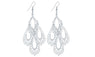 Sawtooth Pattern Dangle Long Earrings For Women