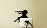 Violin Girl Vinyl Switch Sticker