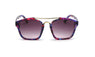 Abstract Coating Square Sun Glasses
