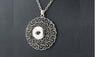 Vintage Women's Round Charms Snap Button necklace