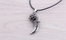 Tibet Silver Alloy Fangs Wolf Tooth Pendant Necklace