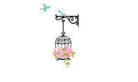 Birdcage Wallpaper Room House Decoration DIY Wall Decal