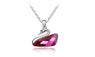 Swan Shape Crystal Pendant Necklace