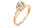 AAA Zircon Two-Tone White Gold Plated Wedding Ring (6,7,8)