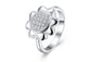Silver Plated CZ Crystal Ring For Women (7,8)