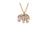 New Cute Crystal Rhinestone Elephant Pendant Necklace