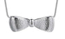 Silver Cute Bowknot Pendant Necklace