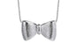 Silver Cute Bowknot Pendant Necklace