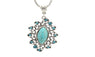 Hollow Out Water Drop Shaped Necklace Pendant for Women
