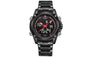Quartz LED Hour Analog Clock Male Full Steel Wrist Watch