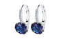 Luxury Cubic Zircon Charm Flower Stud Earrings For Women Teardrop Crystal Rainbow Drop Dangle Earrings