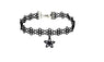 Simple Punk Trendy Black Flannel Hollow Flower Choker Necklace