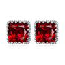 New Austrian Big Crystal Champagne CZ Zircon Earrings