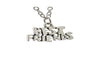 New Women Vintage Silver Plated Best Friends Pendant Necklace