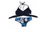 Beautiful Halter Cross Brazilian Bandage Push Up Bikini Set For Women