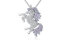 Crystals Noble Unicorn Pendant Necklace