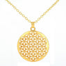 Women's New Flower of Life Mandala Sacred Pendant Necklace Jewelry
