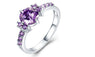 White Gold Color Engagement Wedding Rings For Women