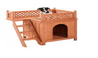 Wooden Puppy Pet Dog House - sparklingselections