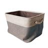 Home Storage Cover-less Cotton Linen Box Double Layer Baskets