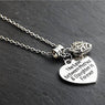 The Love Between Mother & Daughter Is Forever Beautiful Bond Heart Pendant For Gifts Family Love Sharing Jewelry