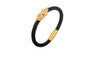 Bracelet Men Gift Magnet Punk Rock Jewelry Stainless Steel Cuff Bangle