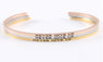 Unisex Delicate NEVER GIVE UP Inspirational Bangle