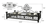 Double Stainless Steel Food Feeder Dish Bowl Iron Stand