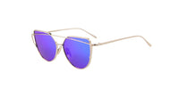 Fashion Cat Eye Classic Designer Coating Mirror Sunglasses Anti-Reflective Women Eyewear Glasses