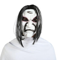 Halloween Ghost Zombie Horror Mask With Hair - sparklingselections