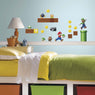 Removable Cartoon Super Mario Bros Wall Stickers For Kids Rooms