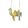 Hot Selling Acrylic Resin Multicolor Trendy Camel Pendant Necklace For Women/Men Necklace Gifts Jewelry