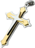 Men's Titanium Steel Set of 3 Layers Cross Pendant (Without Chain) - sparklingselections