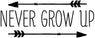 Peter Pan Never grow up tinker bell removable wall stickers for kids home decoration