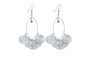 Round Shape With CZ Dangle Long Earrings For Women