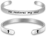 He Restores My Soul Psalm 23:3 Scripture Bracelet