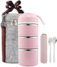 New Stainless Steel Thermal Lunch Box Picnic Food Container Flatware Food Storage Container Set With Bag