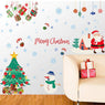 Christmas Window Xmas Santa Claus Removable Wall Decals DIY Home Decor Glass Door Decal