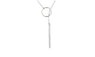 Circle with Bar Chian Necklace for Women