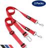 2Pcs Dog Safety Harness Adjustable Reflective Seat Belt Vehicle Car Safety Durable Nylon Seat Belt