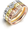 Men's Stainless Steel Rings Band CZ Rings
